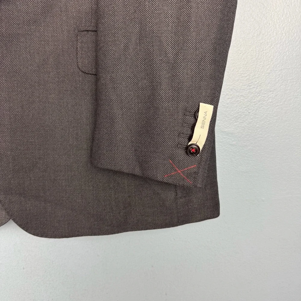 Suitsupply Sienna Mens 44S Gray Wool Sport Coat Blazer Vitale Barberis Canonico‎
